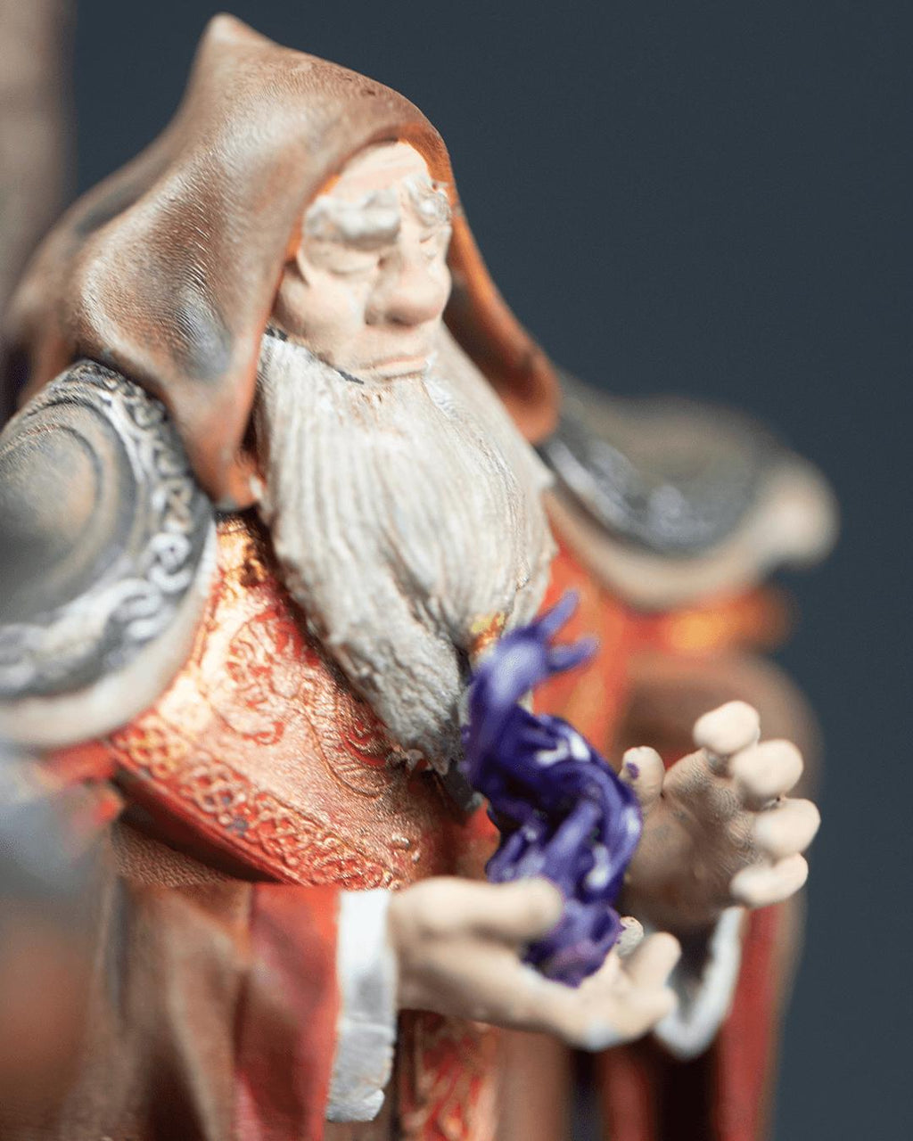 Solid Resin Dwarven Half Chess Set (16 pieces )