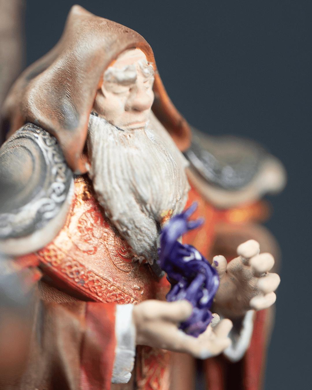 Solid Resin Dwarven Half Chess Set (16 pieces )