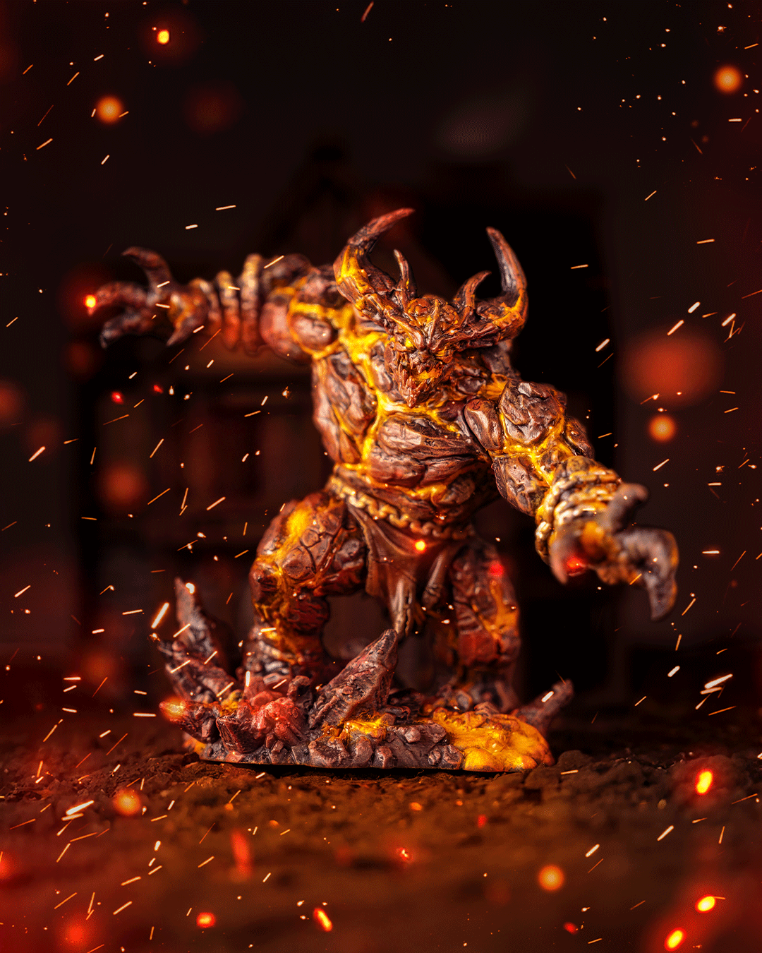 Rise of the Forged - Magma Golem - Miniature