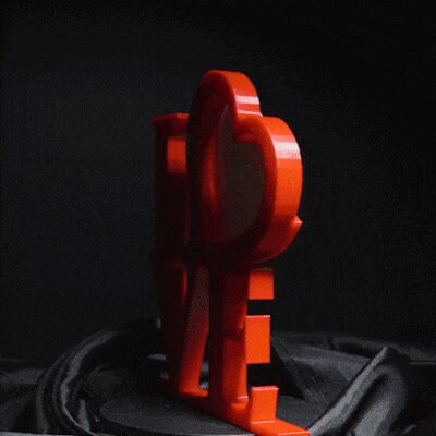 Lithophane Love Sign