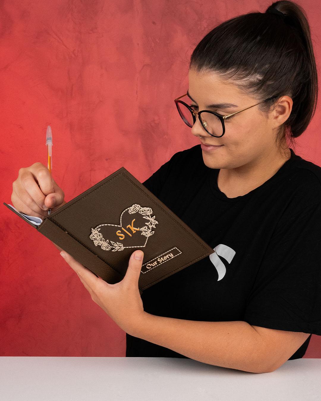 Leather Book Custom Scrapbook (3D Printed - NOT REAL LEATHER)