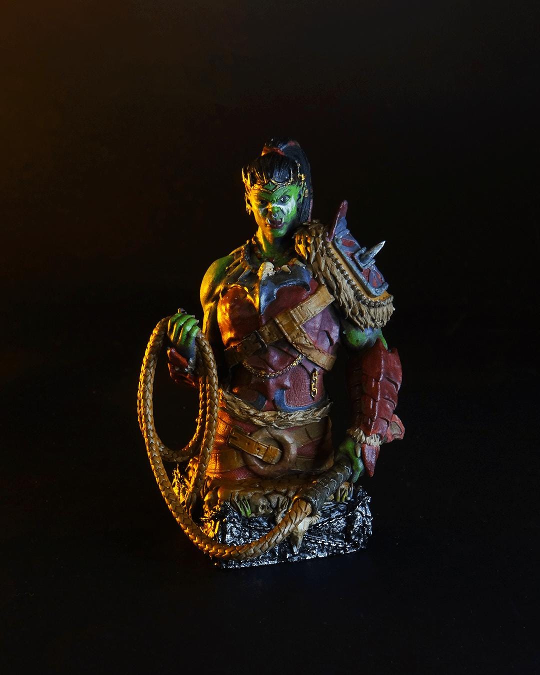 Solid Resin Orc Half Chess Set (16 pieces )