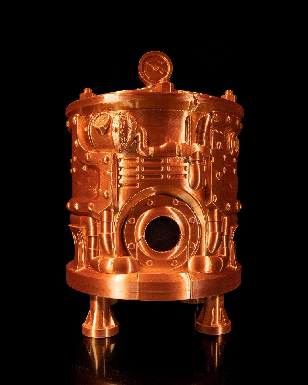 Steampunk Engine Wine Bag Dispenser