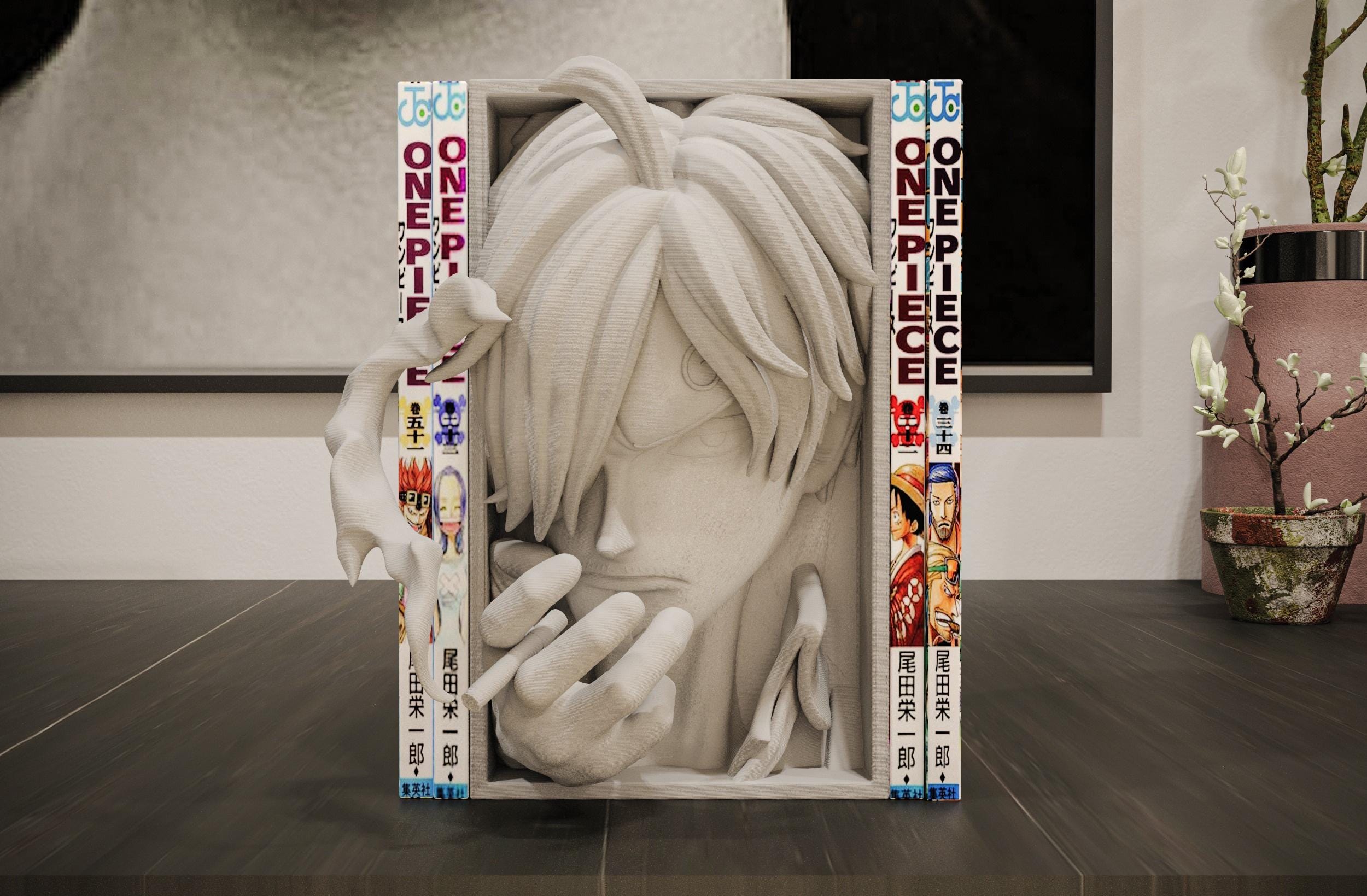 Sanji Manga Book Nook and Wall Mount