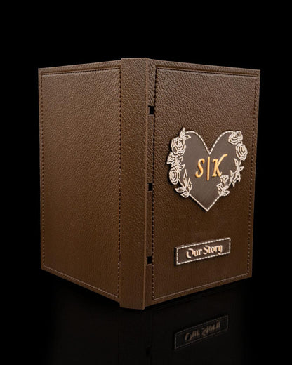 Leather Book Custom Scrapbook (3D Printed - NOT REAL LEATHER)