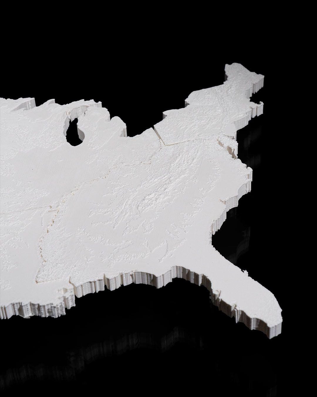 American Map Wall Light