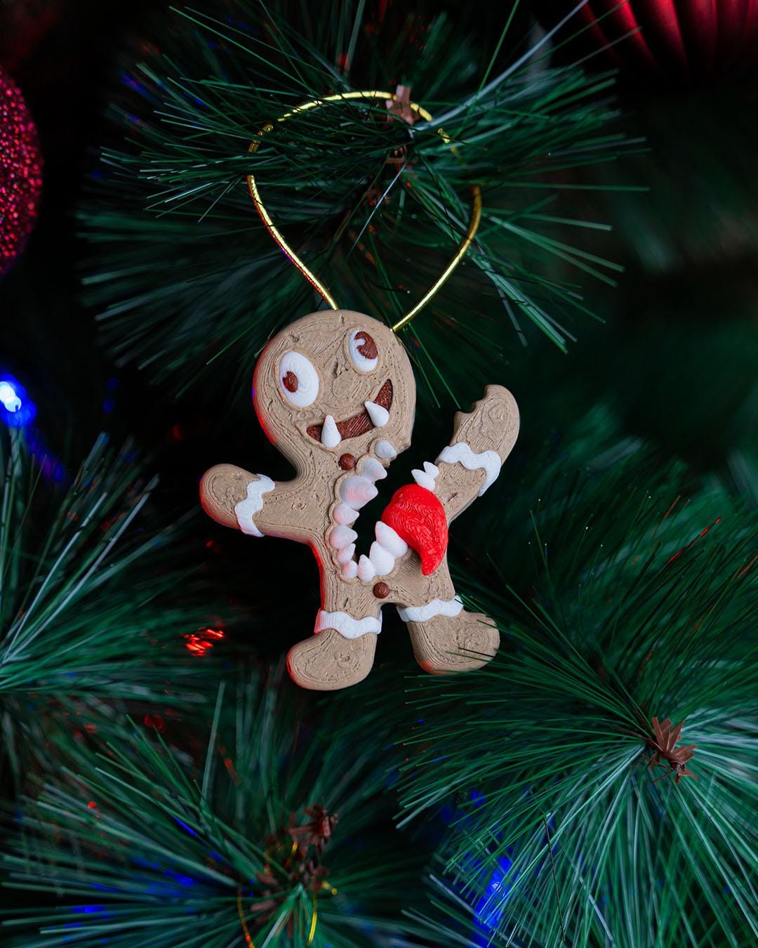 Gingerbread Mimic Christmas Ornament