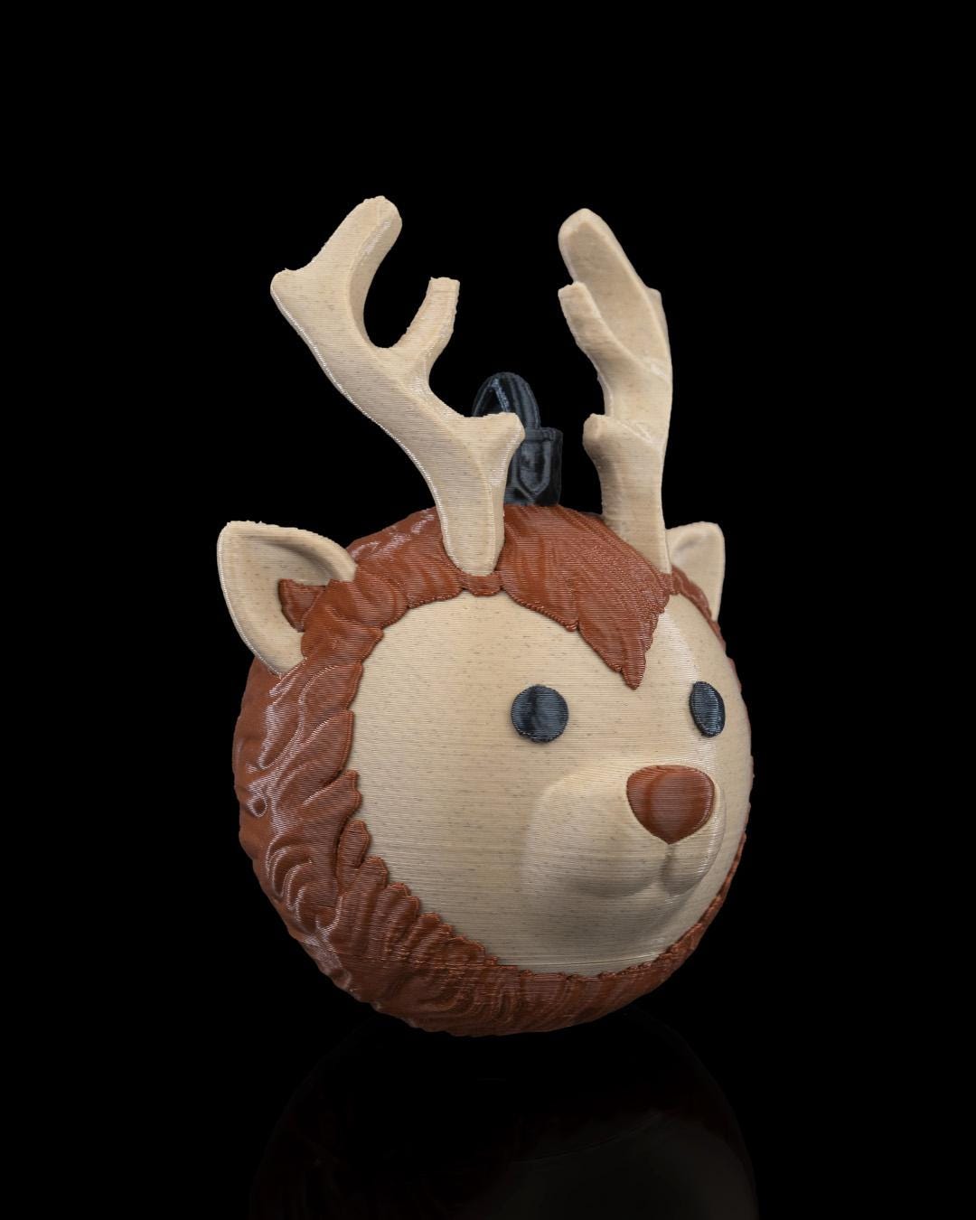 Reindeer Head Christmas Ornament