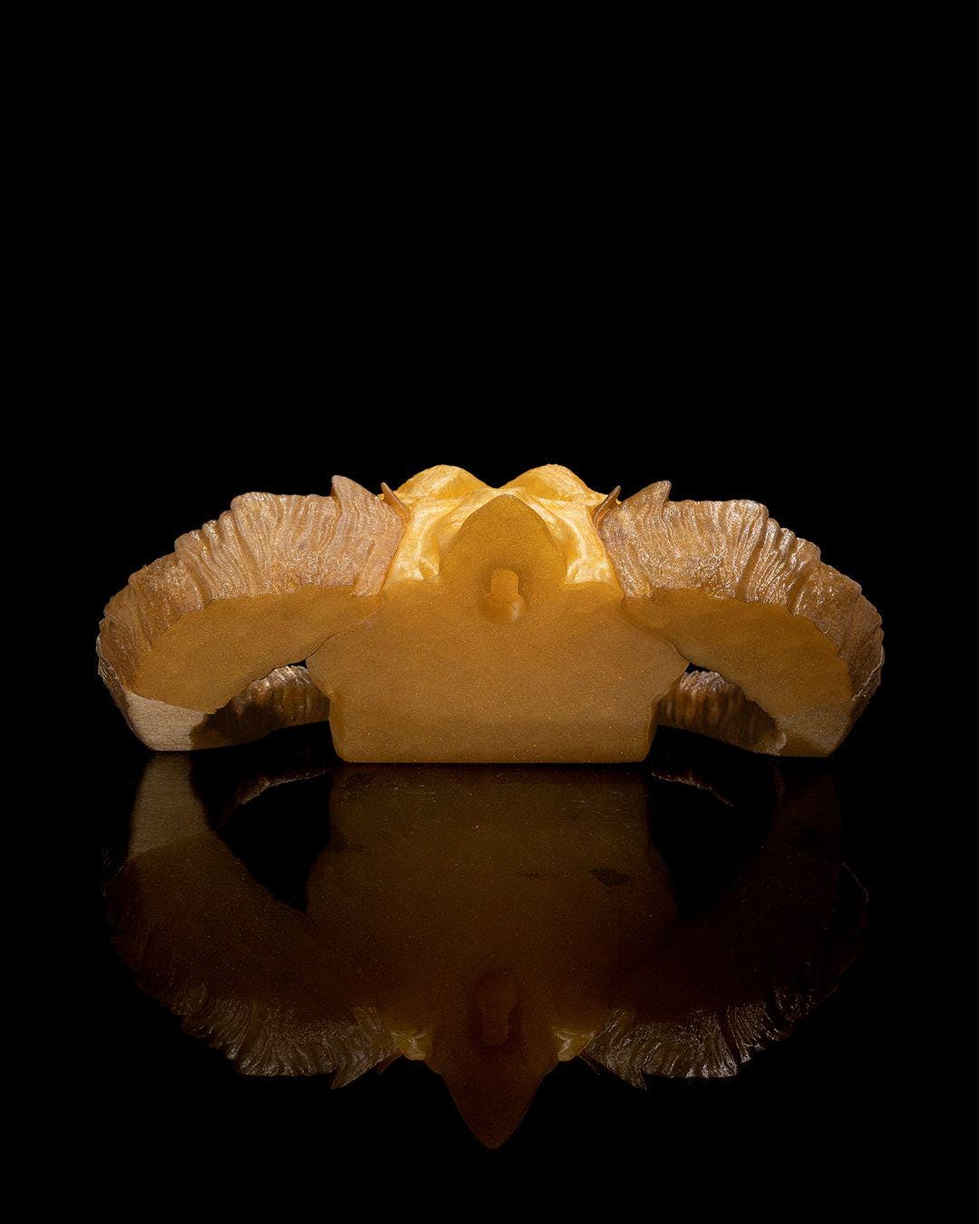 Gold Dragon Skull