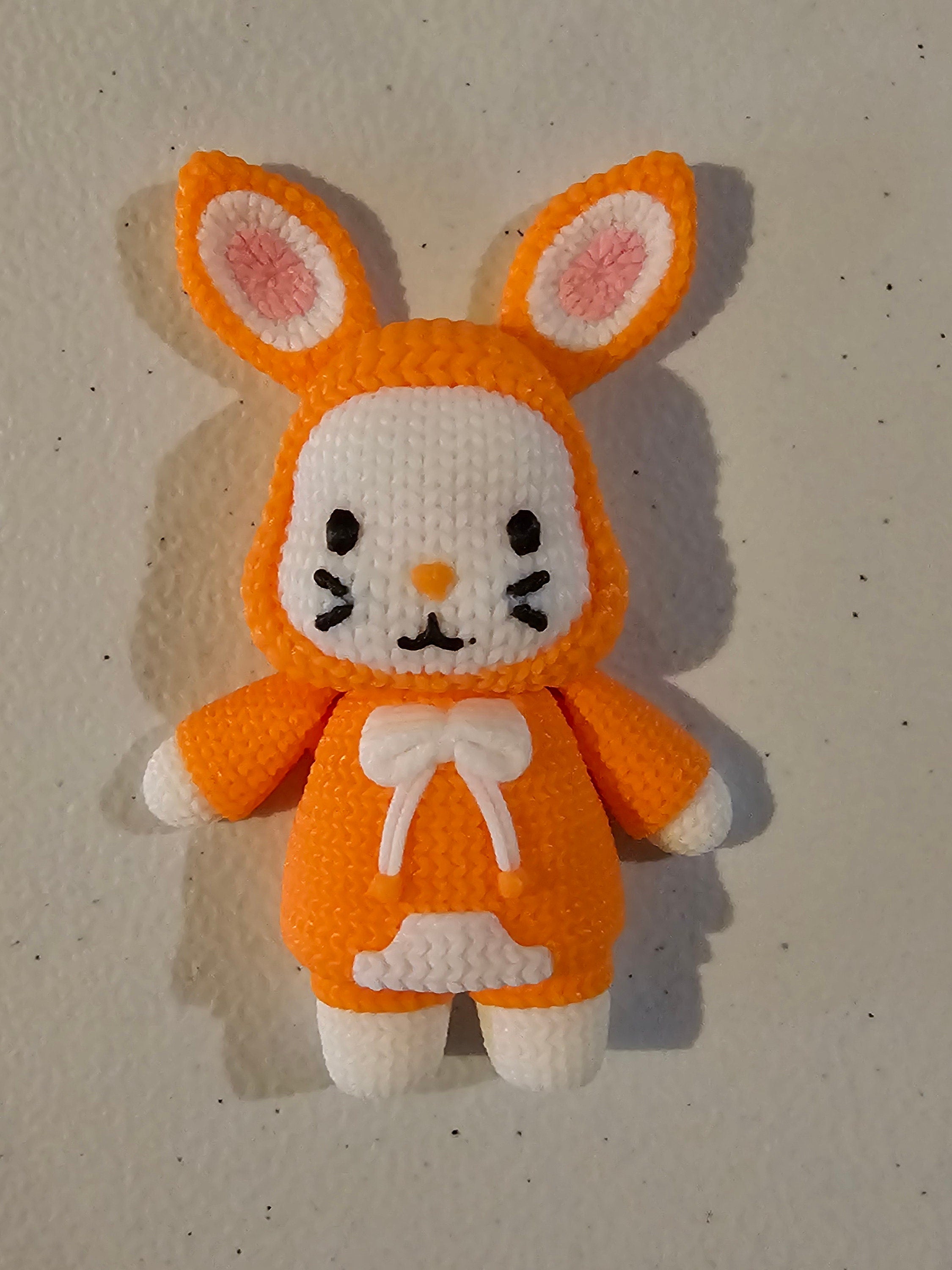 Crochet Bunny Brooch