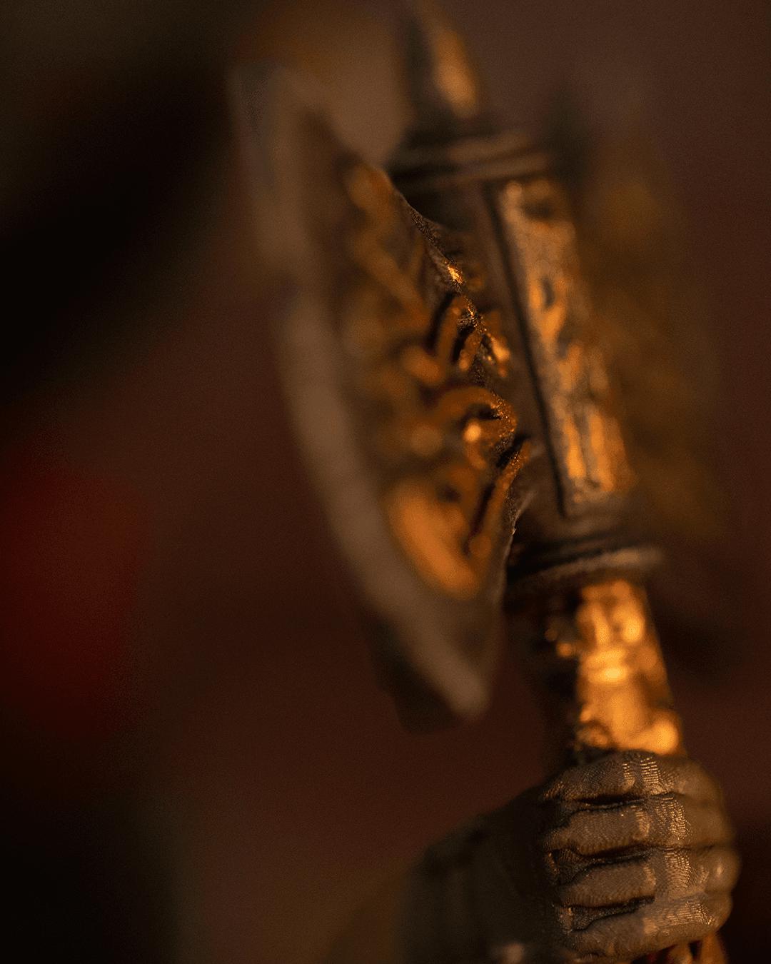 Solid Resin Dwarven Half Chess Set (16 pieces )