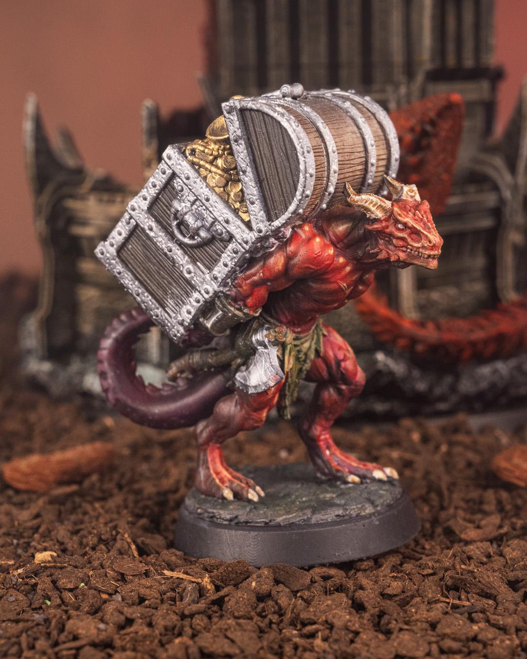 Dragon's Vault - Dragonfolk Carrier - Miniature