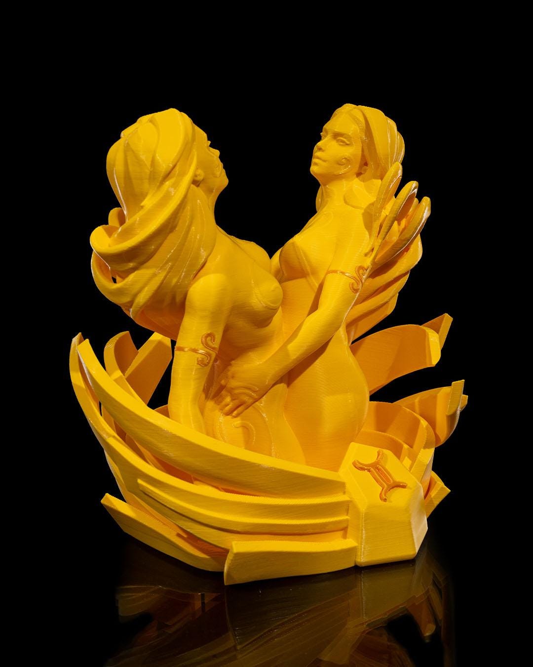 Gemini Zodiac Statue