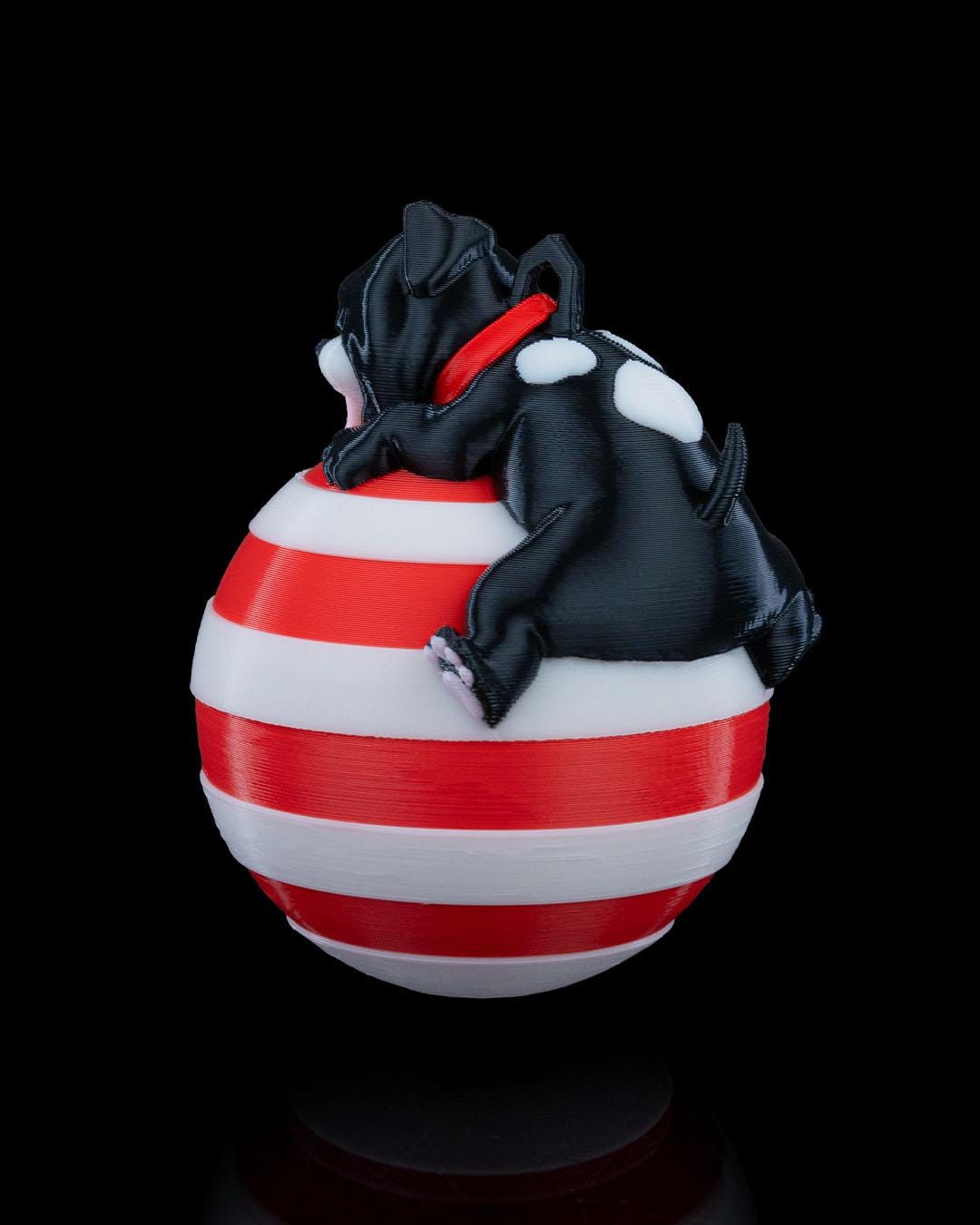 Sleeping Dog Christmas Ornament