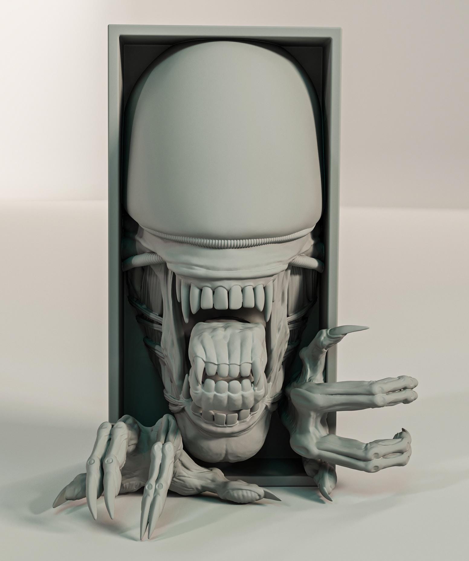 Xenomorph Book nook and Wall Mount