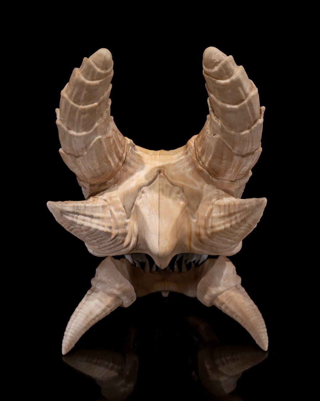 Epic Red Dragon Skull