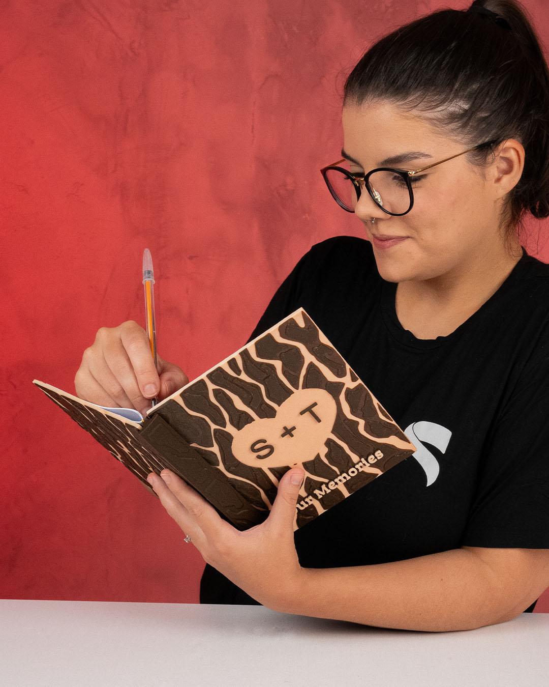 Heart Carving Custom Scrapbook