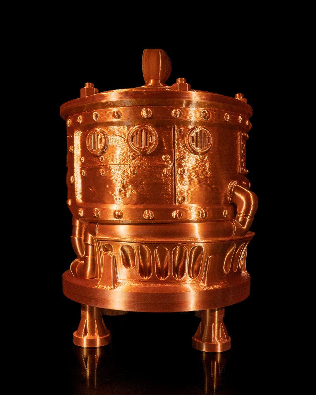 Steampunk Engine Wine Bag Dispenser