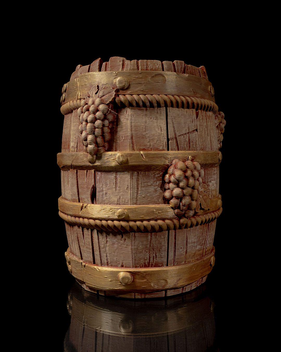 Chestnut Wine Bag Dispenser