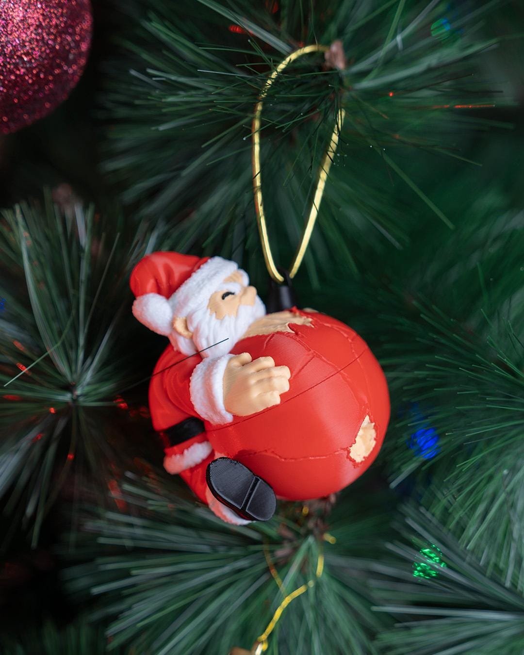 Naughty Claus Christmas Ornament