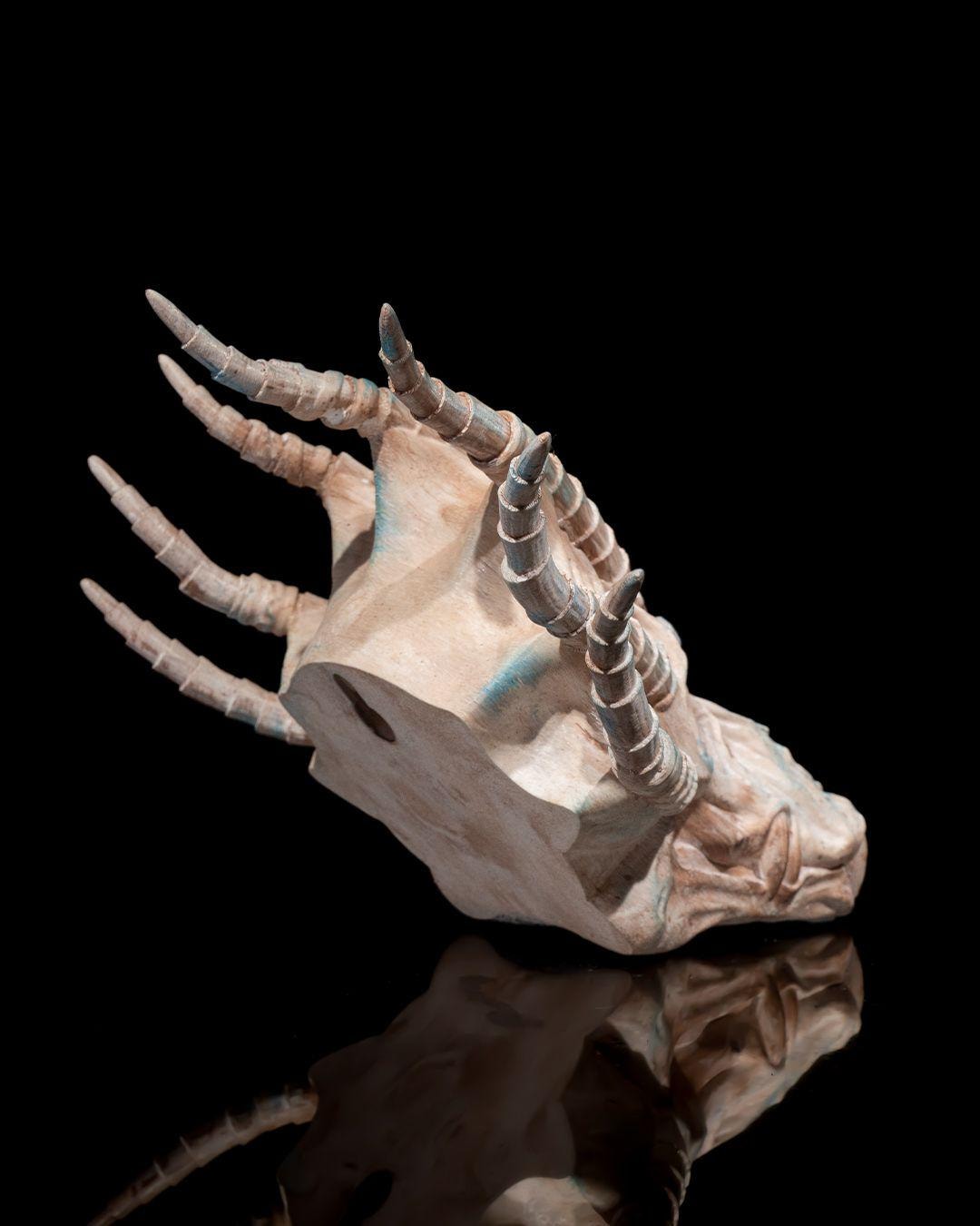 Blue Dragon Skull