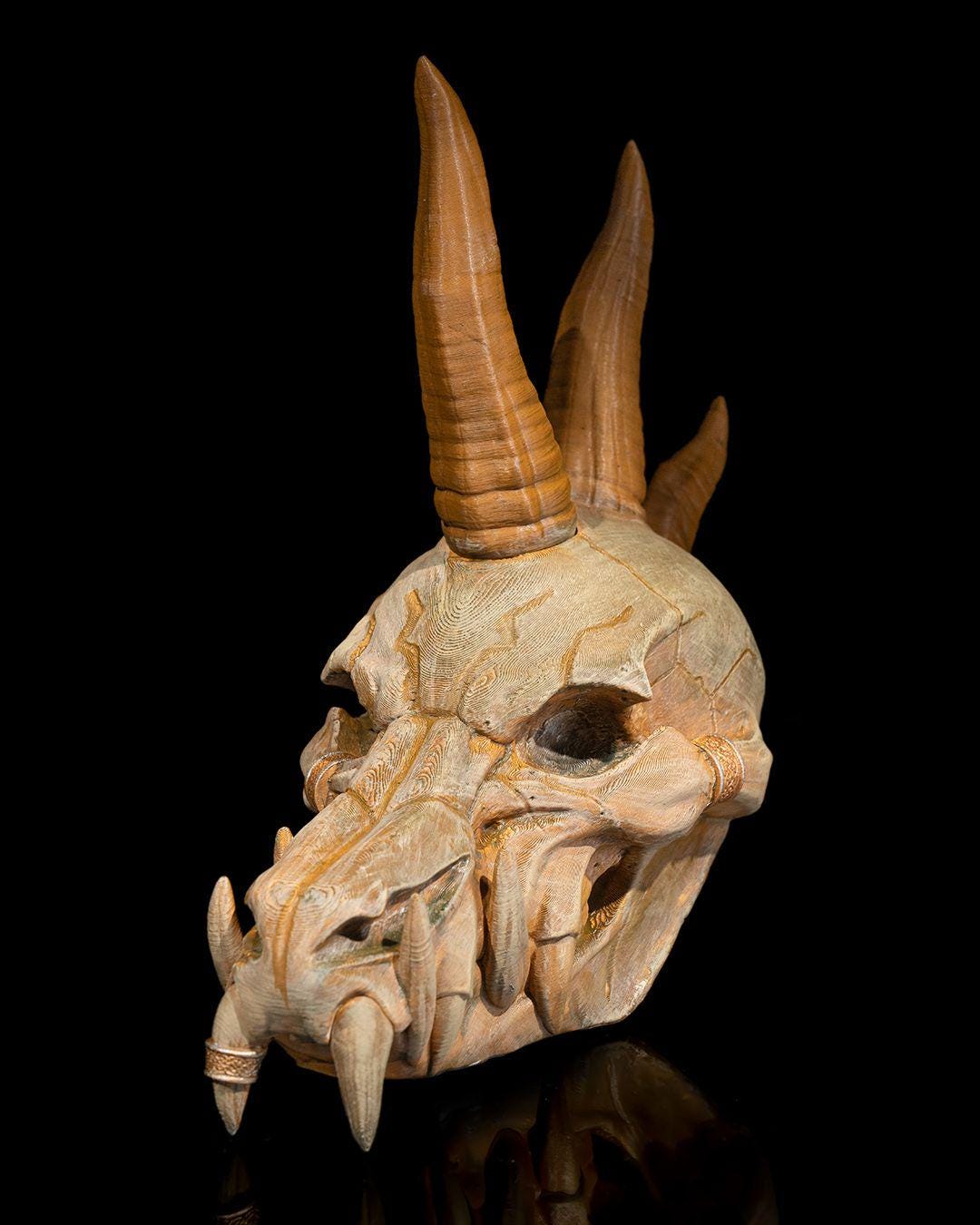 Black Dragon Skull