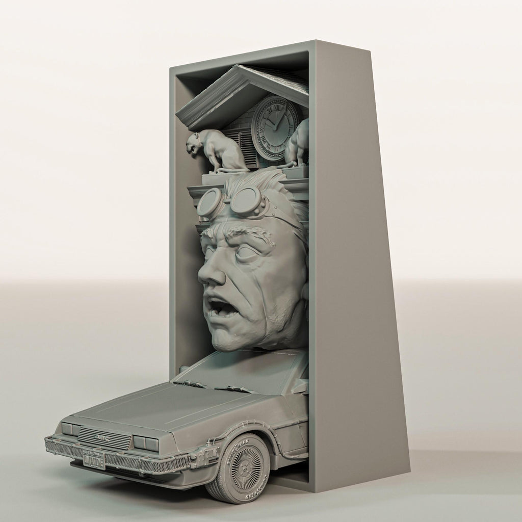Back to the Future Book Nook and Wall Mount