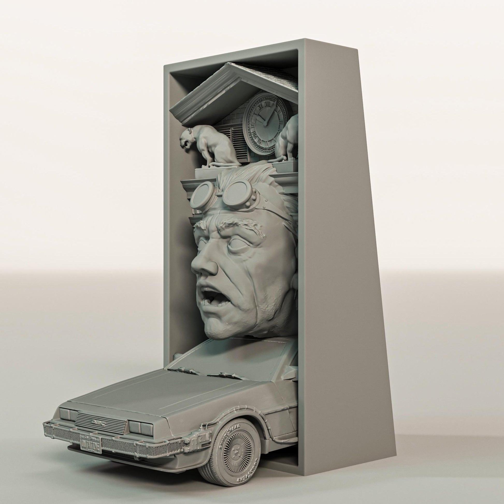 Back to the Future Book Nook and Wall Mount