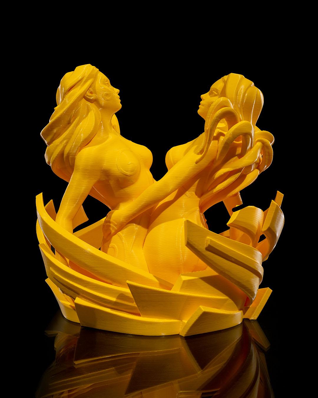 Gemini Zodiac Statue