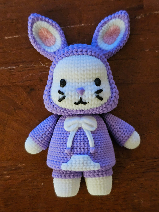 Crochet Bunny Brooch