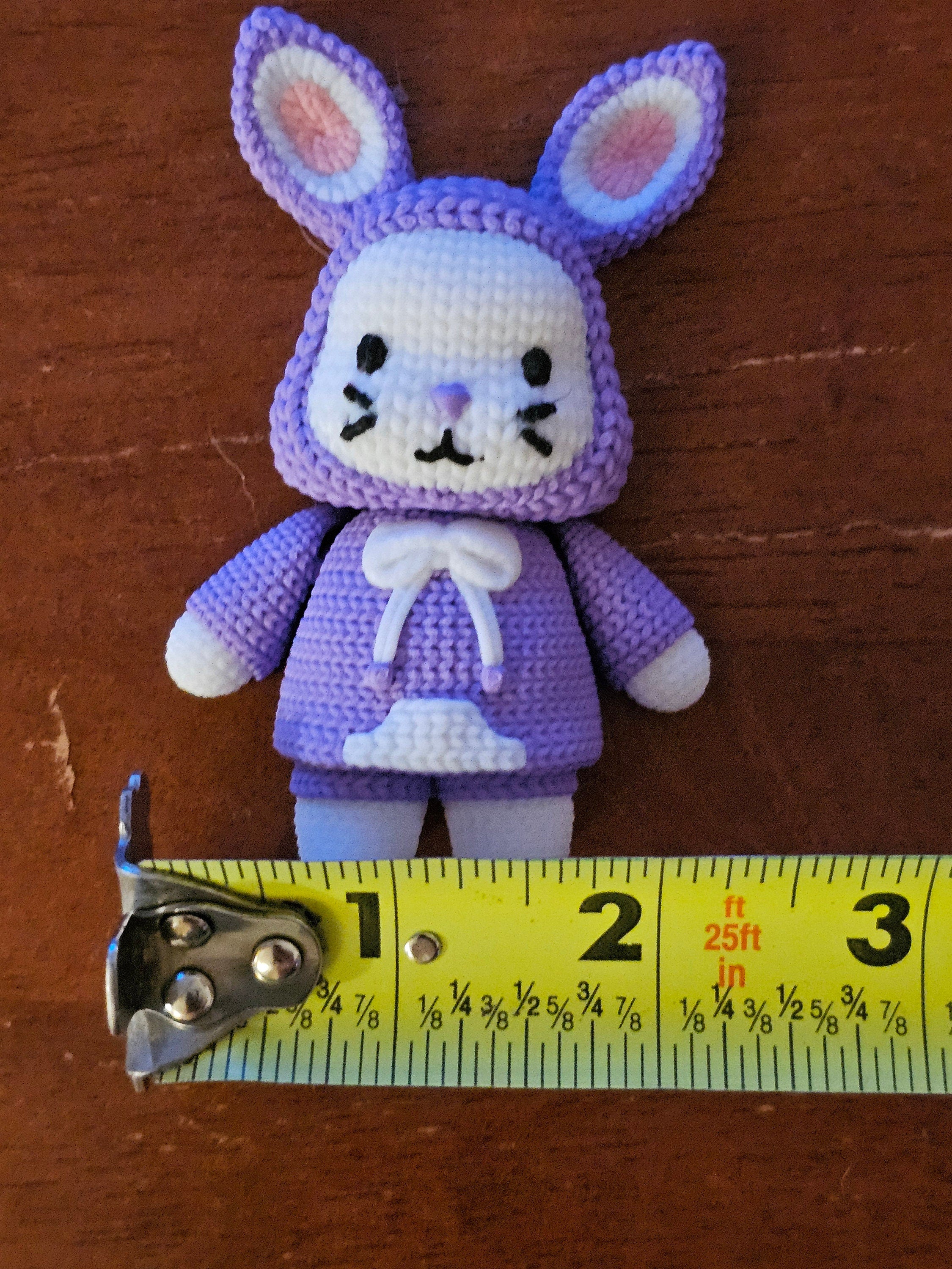 Crochet Bunny Brooch