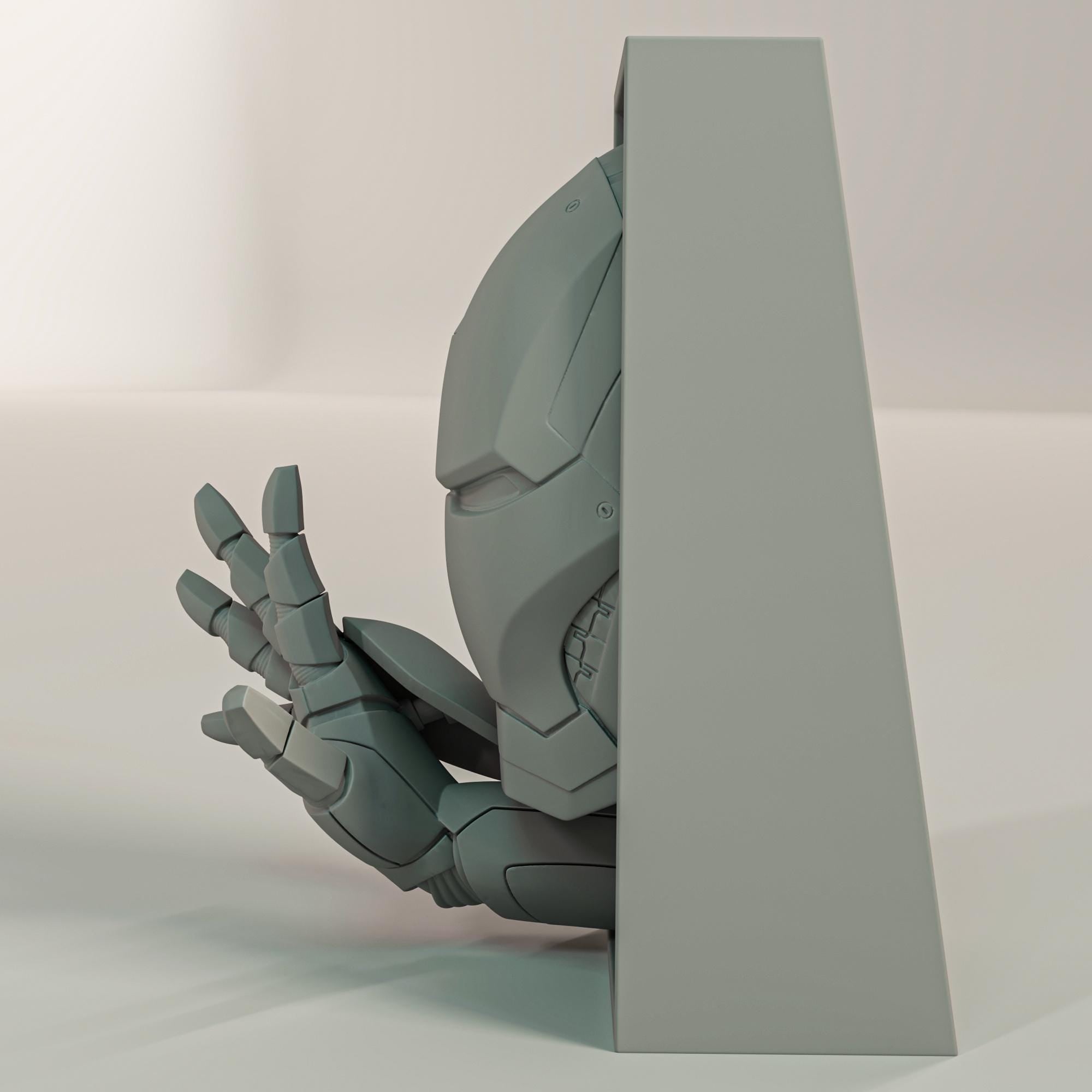 Iron Man Book Nook and Wall Mount Closed Mask