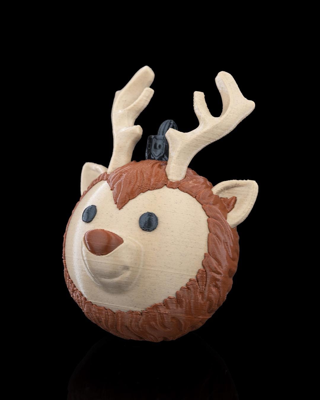 Reindeer Head Christmas Ornament