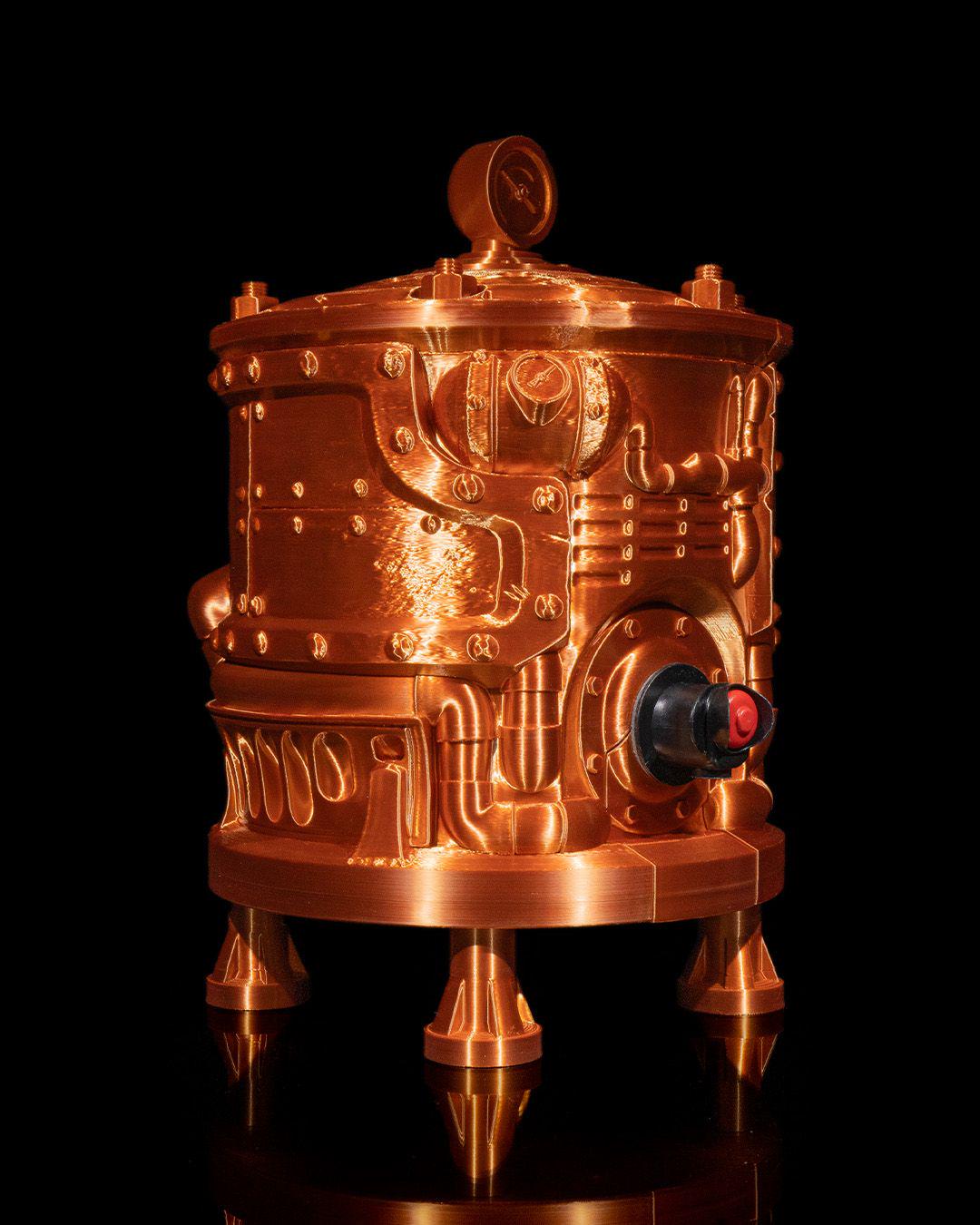 Steampunk Engine Wine Bag Dispenser