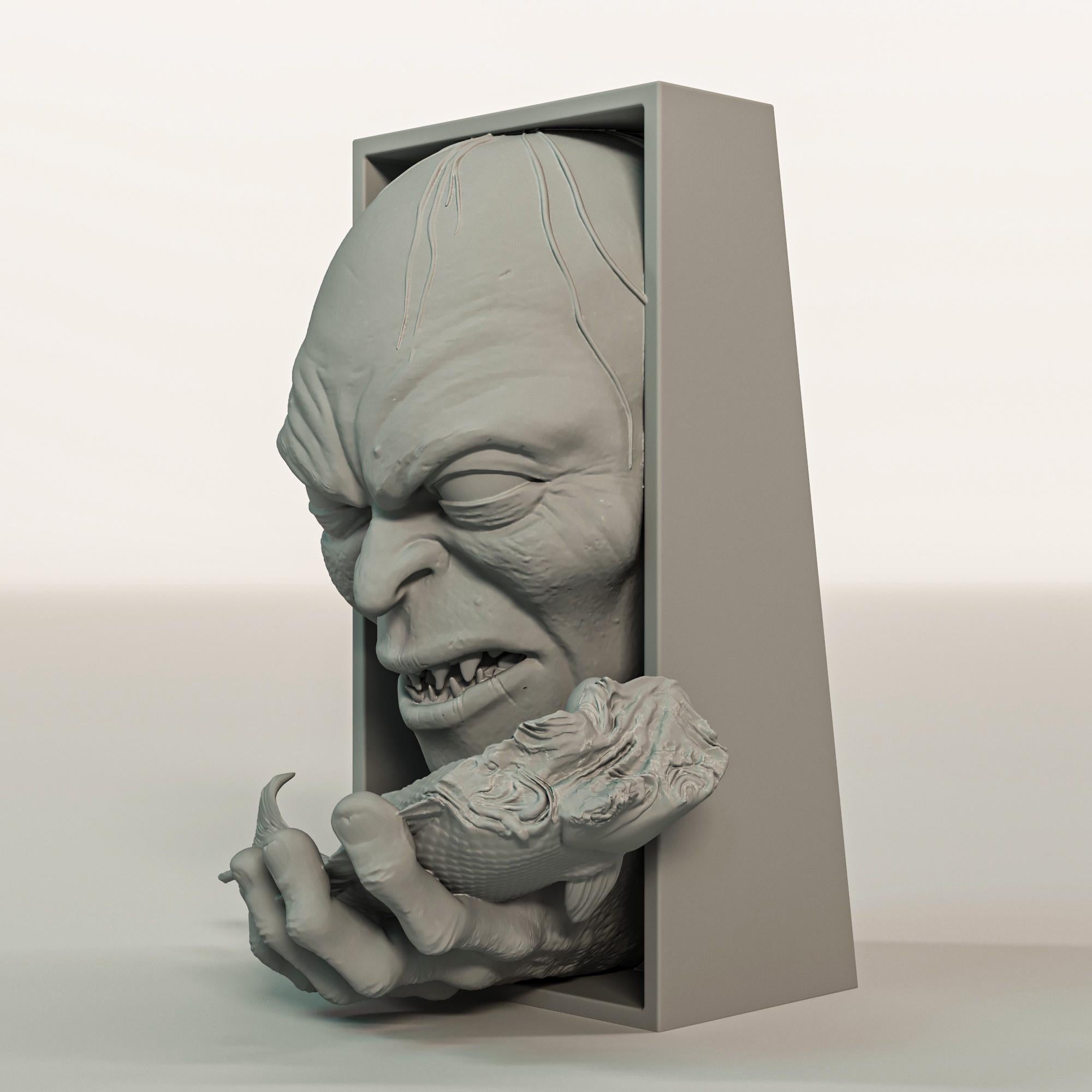 Gollum Book Nook and Wall Mount