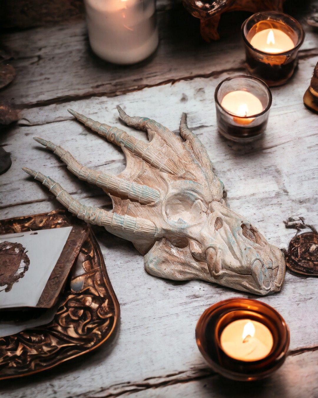 Blue Dragon Skull