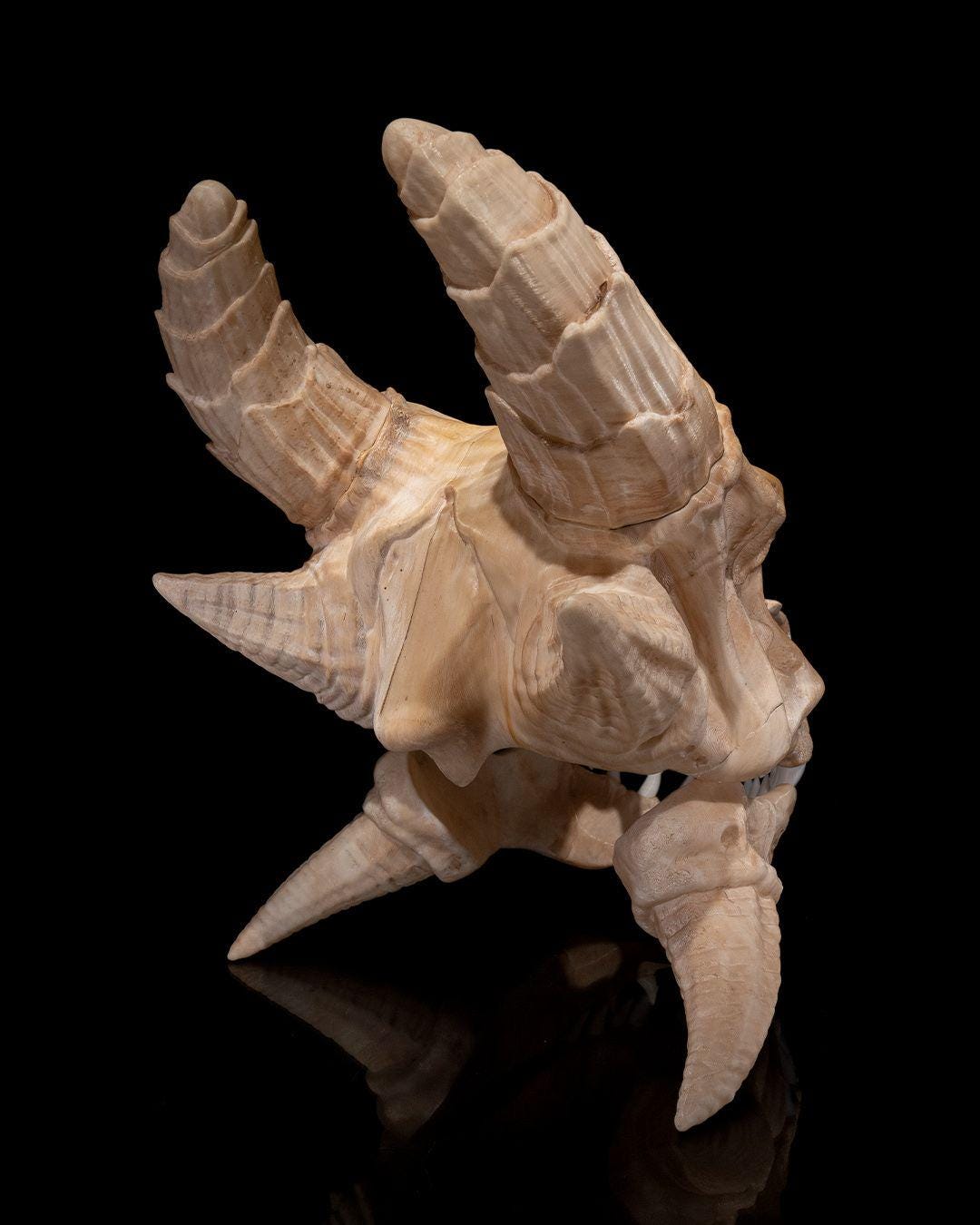 Epic Red Dragon Skull