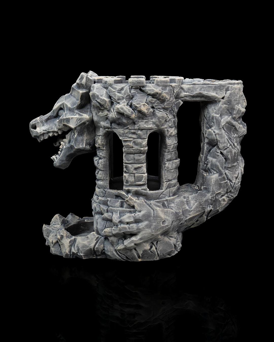 Dragon's Fortress Can Holder & Dice Tower