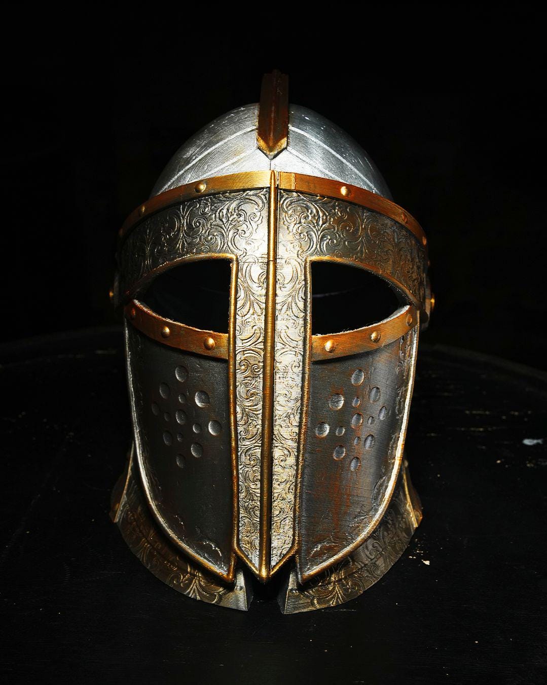 3D-Printed Knight Helmet
