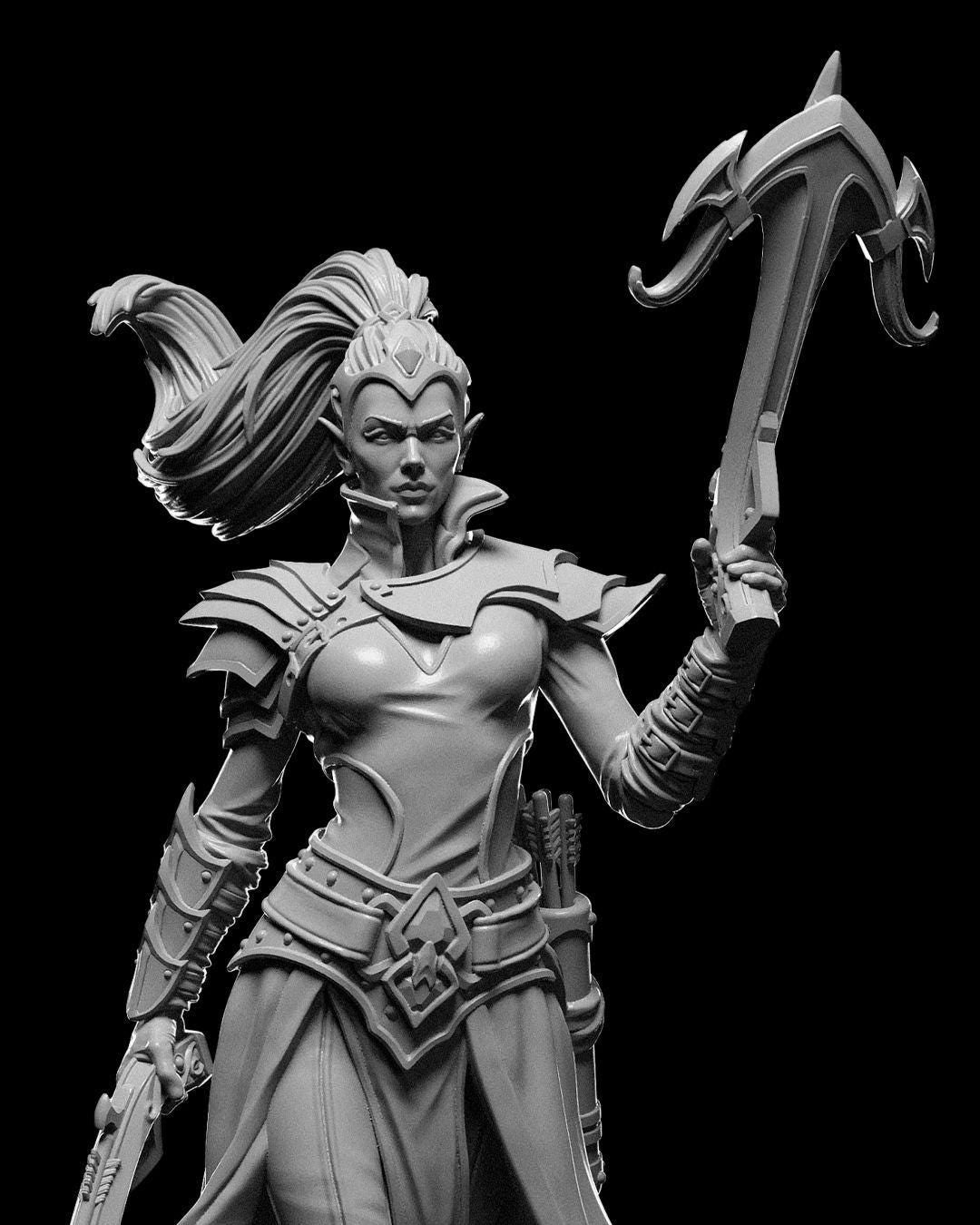 Nightblade - Livia Drow - Miniature