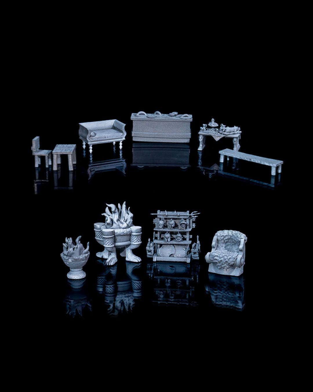 Demons of the Holy Abbey - Hellazar Props - Miniature