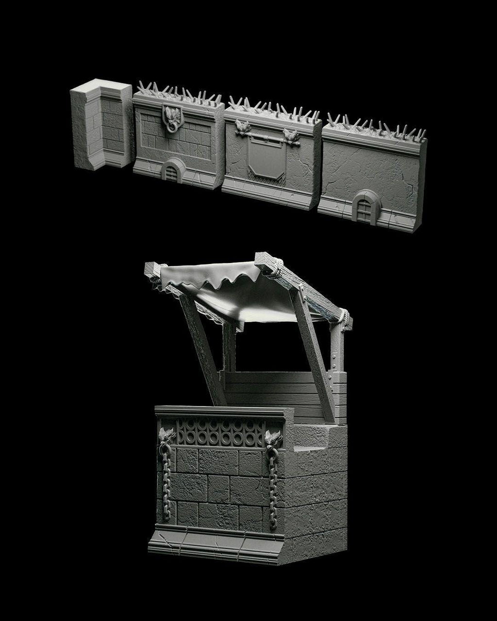 Demons of the Holy Abbey - Hellazar Props - Miniature