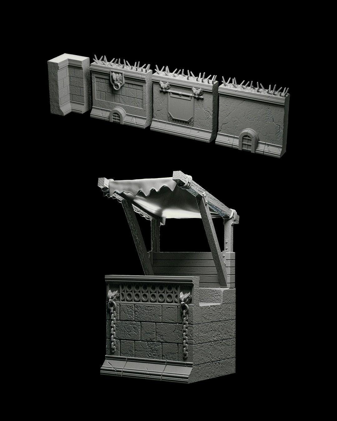 Demons of the Holy Abbey - Hellazar Props - Miniature