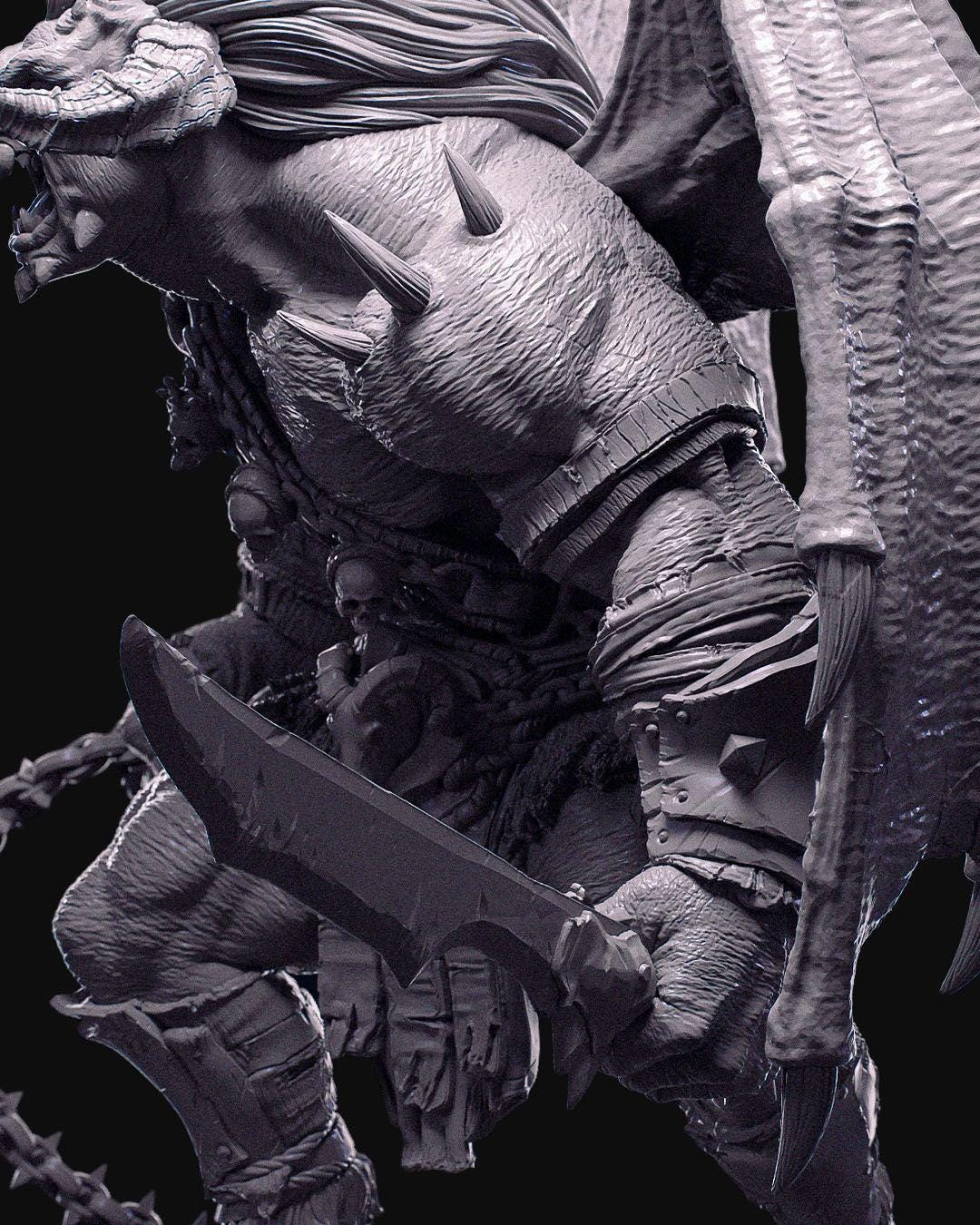 Demons of the Holy Abbey - Bazzoth, General of Hellazar - Miniature