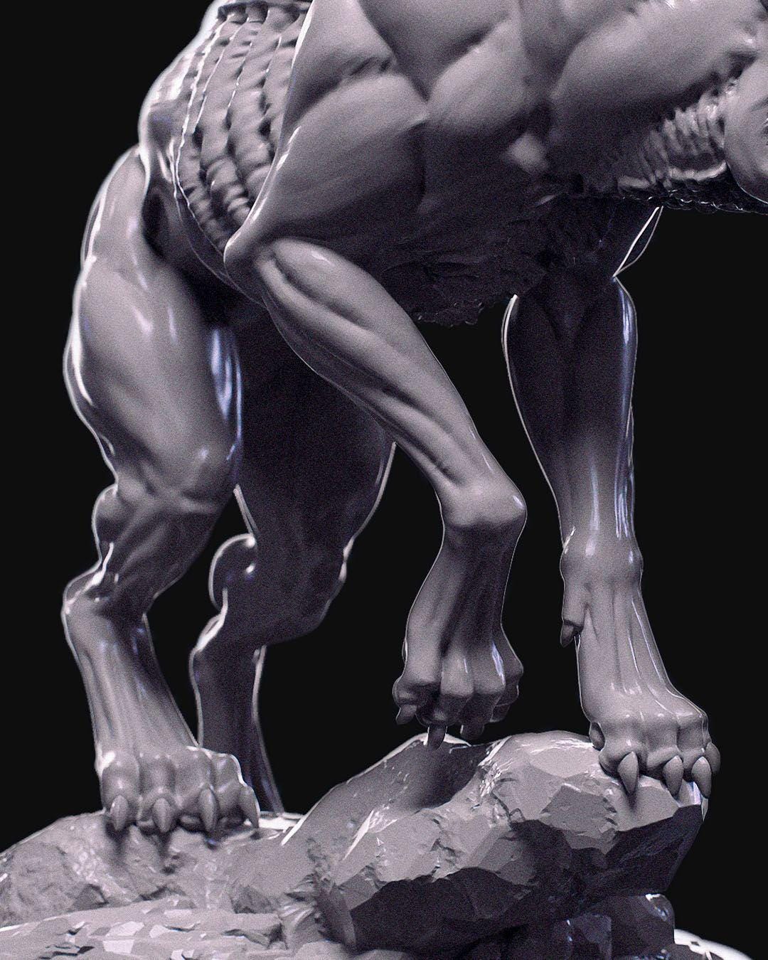 Demons of the Holy Abbey - Hellhound - Miniature