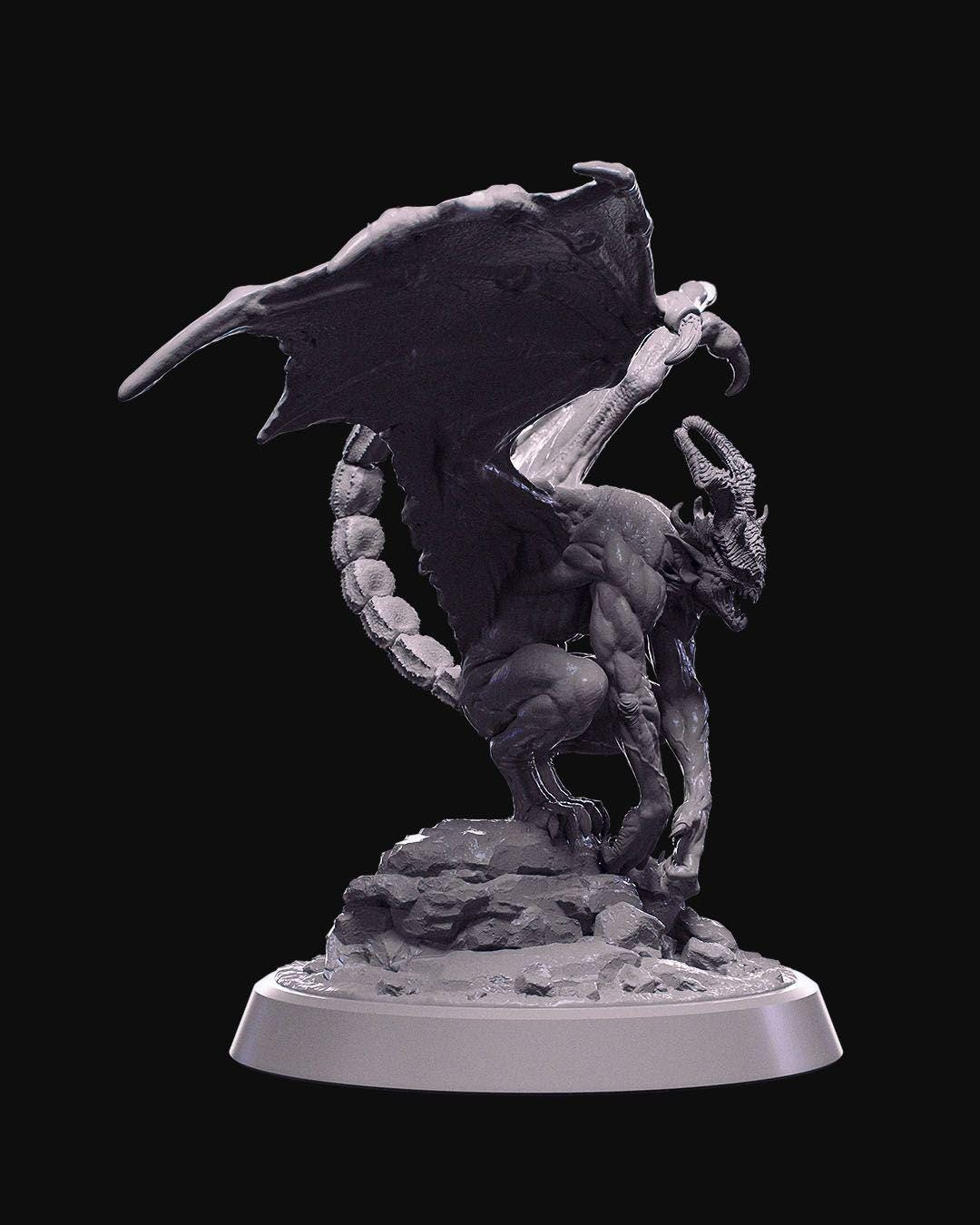 Demons of the Holy Abbey - Winged Demon - Miniature