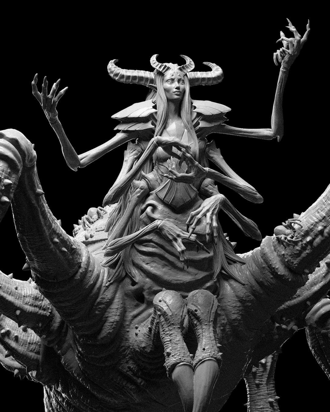 Nightblade - Spider Queen Drider - Miniature