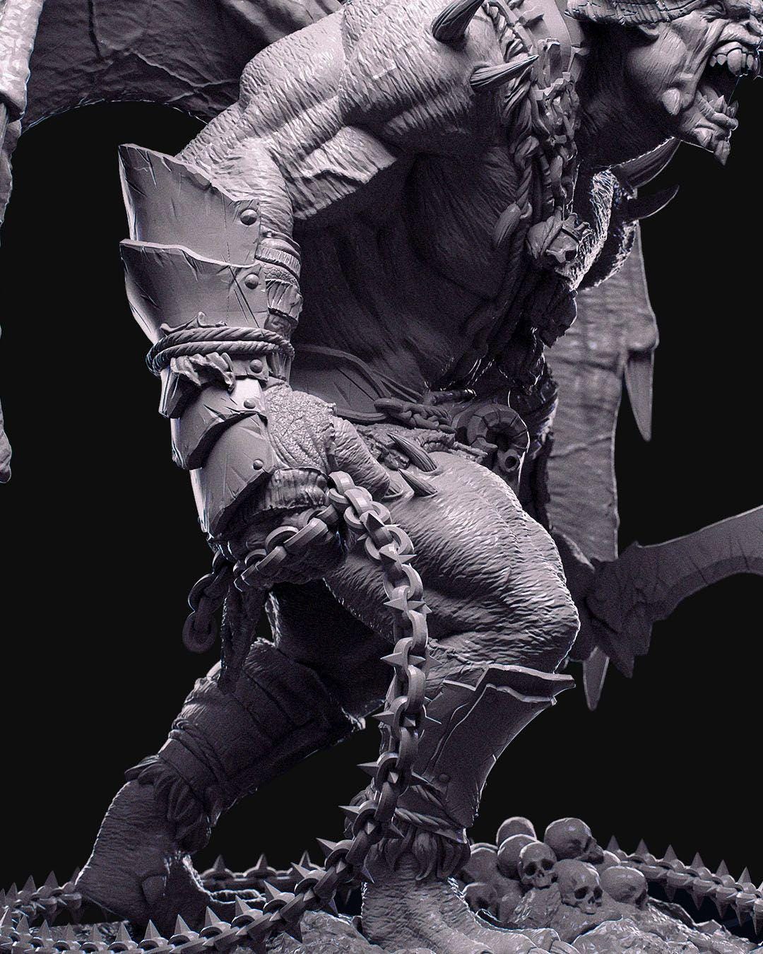 Demons of the Holy Abbey - Bazzoth, General of Hellazar - Miniature