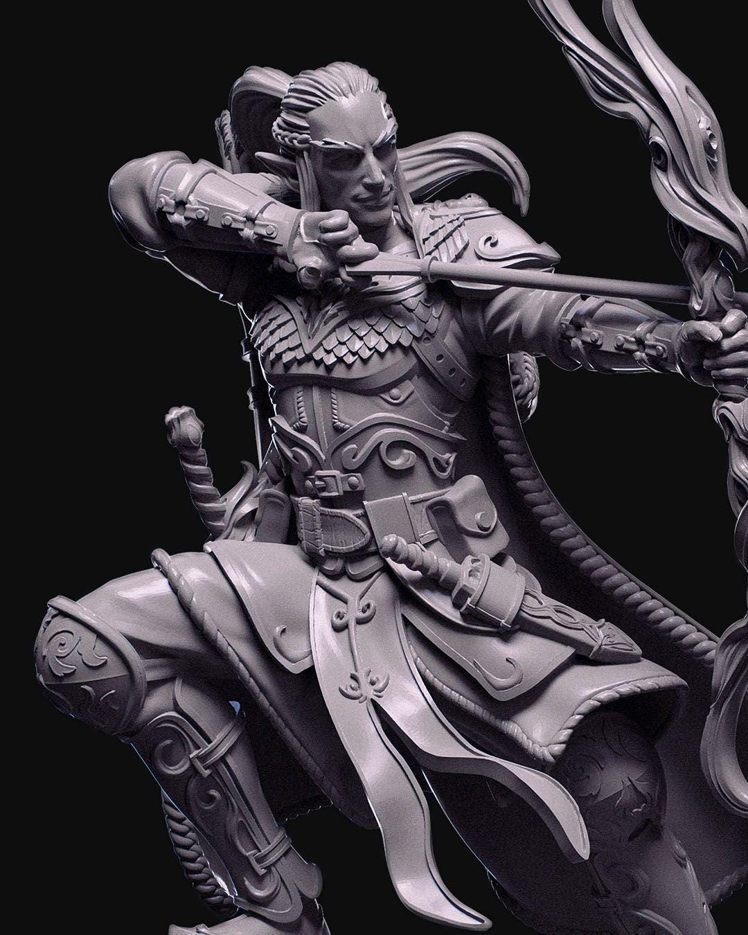 Demons of the Holy Abbey - Elduin Alaren - Miniature