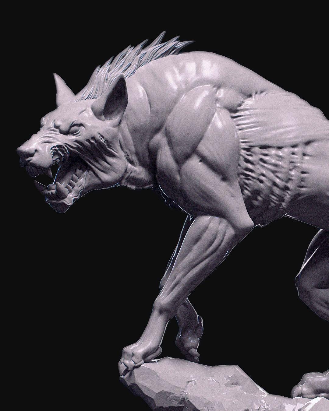 Demons of the Holy Abbey - Hellhound - Miniature